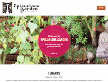 Tablet Screenshot of epicuriousgarden.com